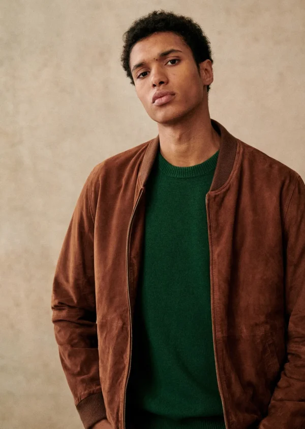 Sezane Baseballjacke Harvey Wildleder