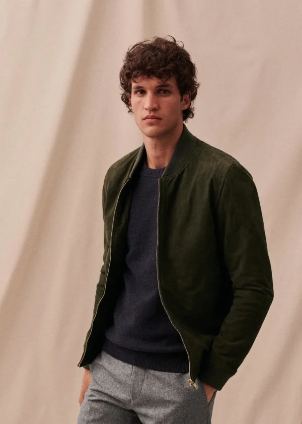 Sezane Baseballjacke Harvey Wildleder