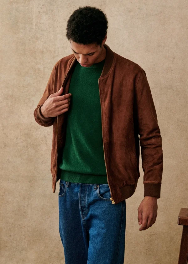 Sezane Baseballjacke Harvey Wildleder