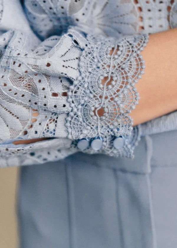 Sezane Bluse Bianca