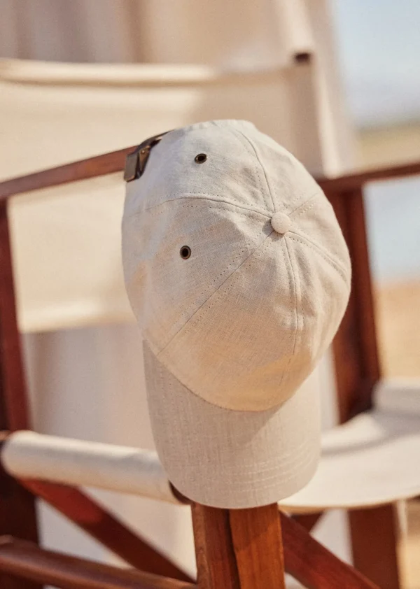Sezane Cap Chase Leinen