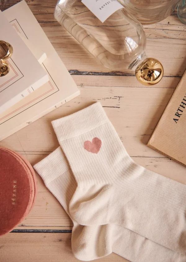 Sezane Herz Socken