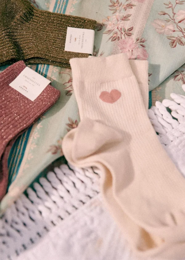 Sezane Herz Socken