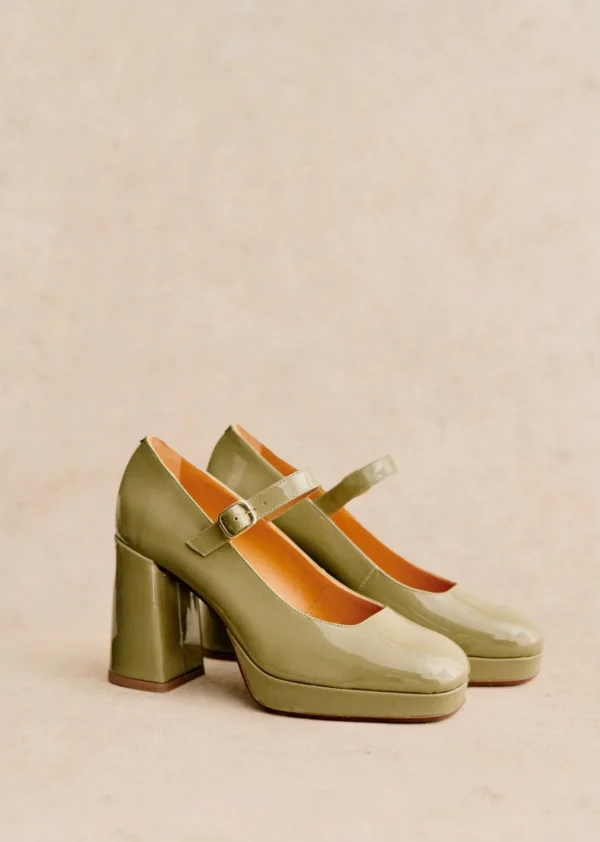 Sezane Hohe Riemchenballerinas Georgia