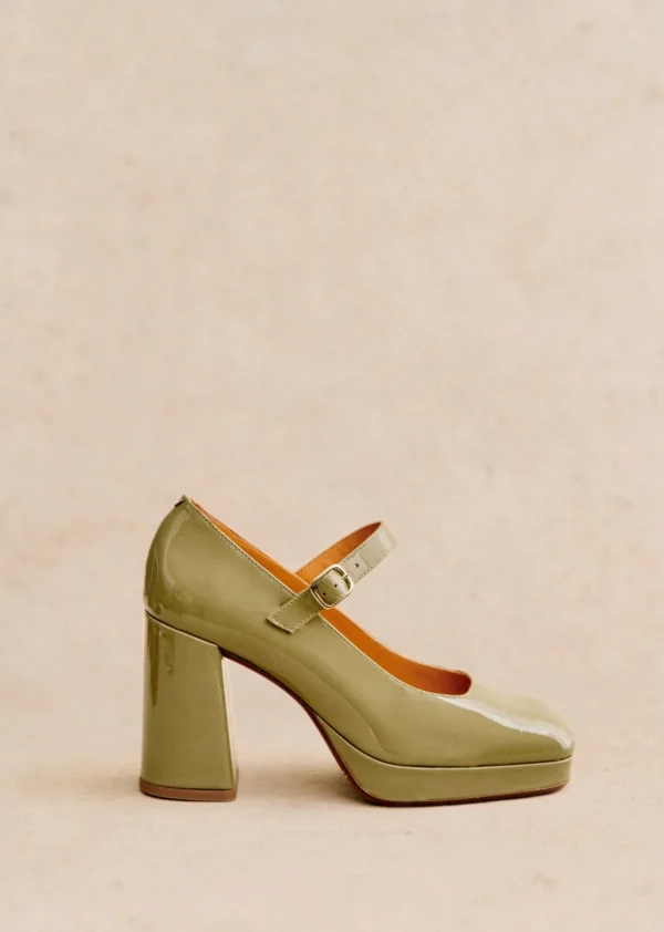 Sezane Hohe Riemchenballerinas Georgia