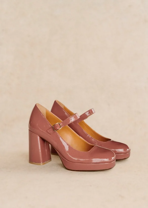 Sezane Hohe Riemchenballerinas Georgia