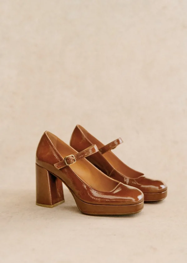 Sezane Hohe Riemchenballerinas Georgia