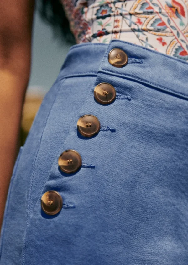 Sezane Hose Marino Crop