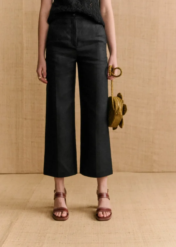 Sezane Hose Martin Crop