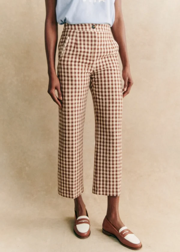 Sezane Hose Martin Crop