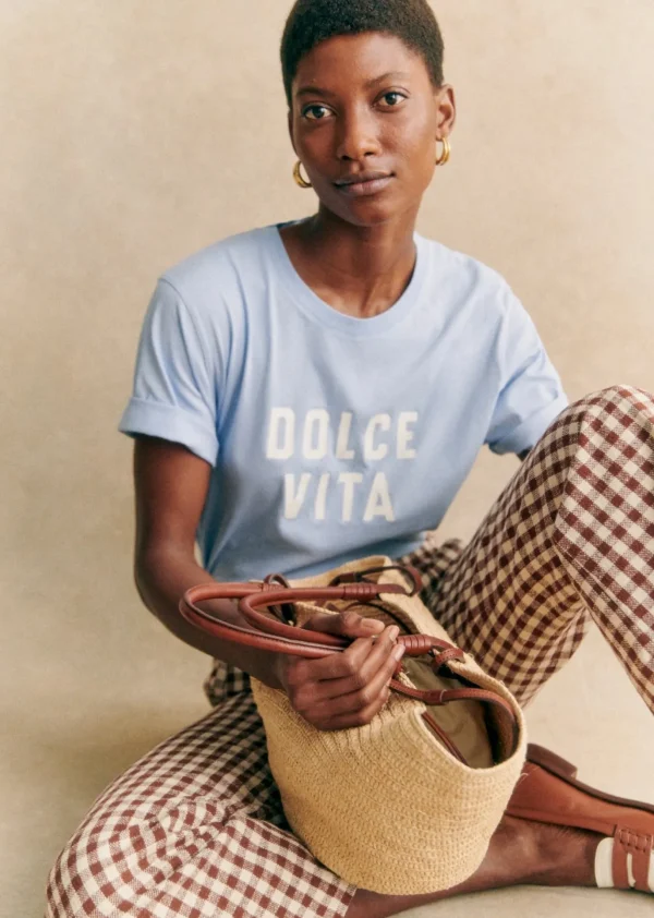 Sezane Hose Martin Crop