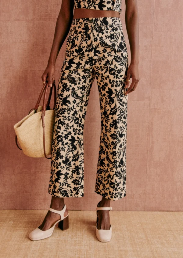 Sezane Hose Martin Crop