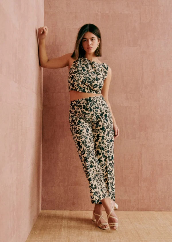 Sezane Hose Martin Crop