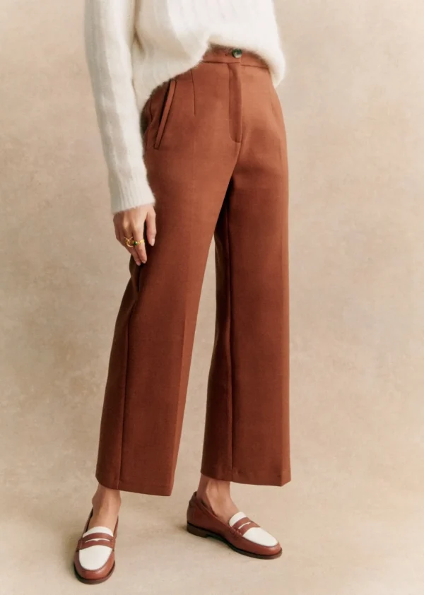 Sezane Hose Martin Crop
