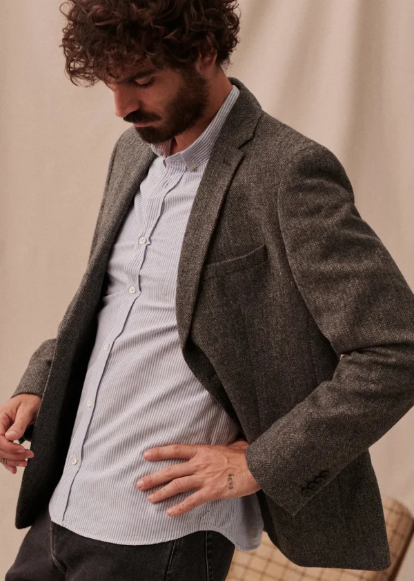 Sezane Jacke Lucas Tweed