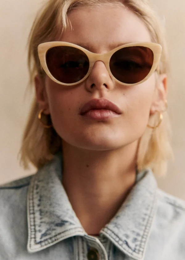 Sezane Sonnenbrille Bianca