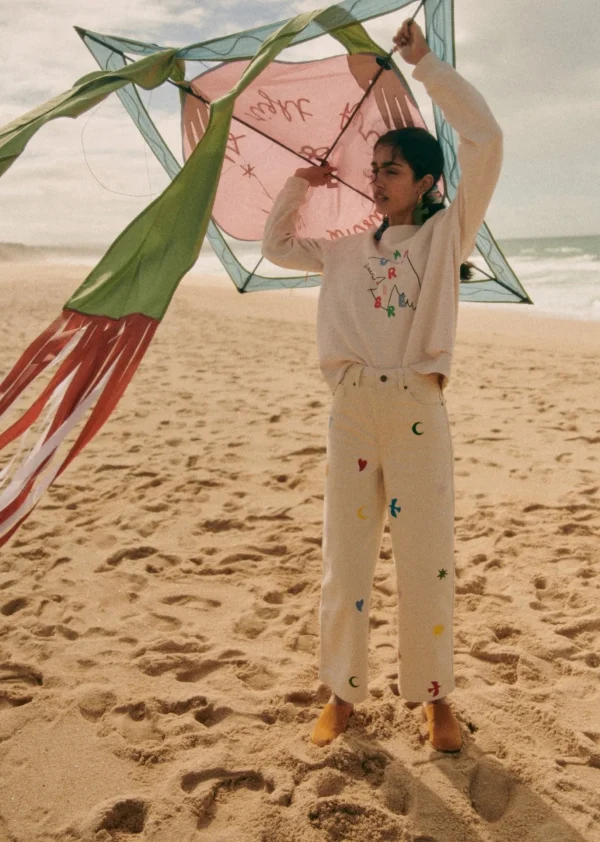 Sezane Sweatshirt Amour Libre Oiseau - Sézane X Pangea