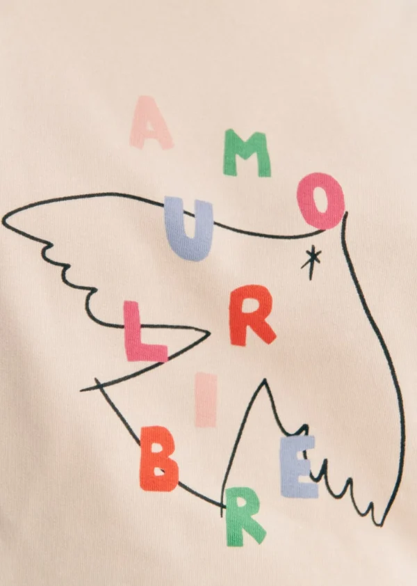 Sezane Sweatshirt Amour Libre Oiseau - Sézane X Pangea