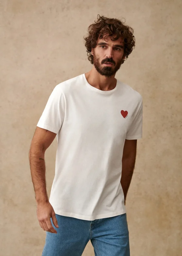 Sezane T-Shirt Coeur Chamade
