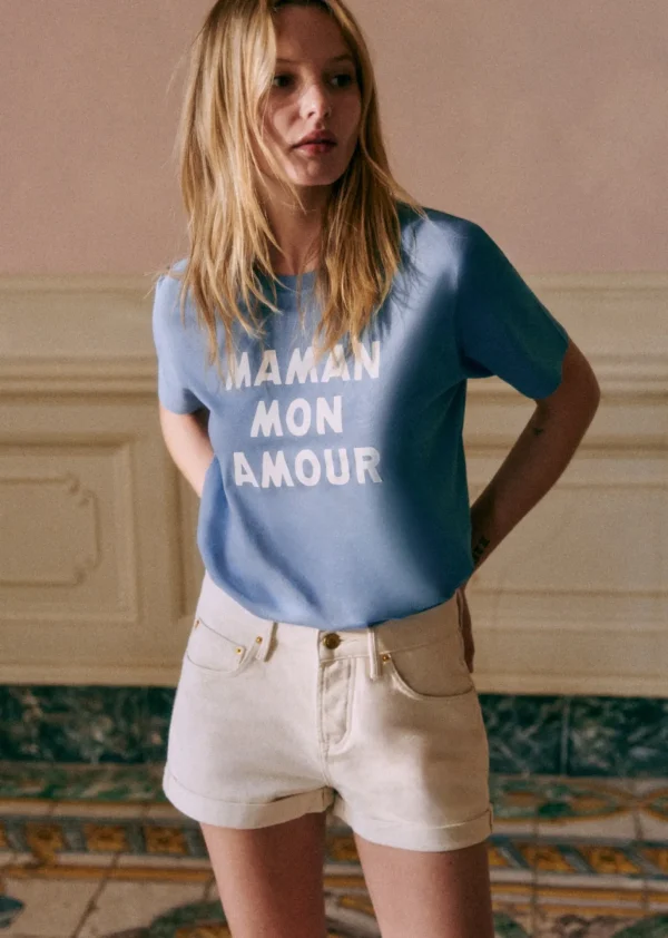 Sezane T-Shirt Maman Mon Amour